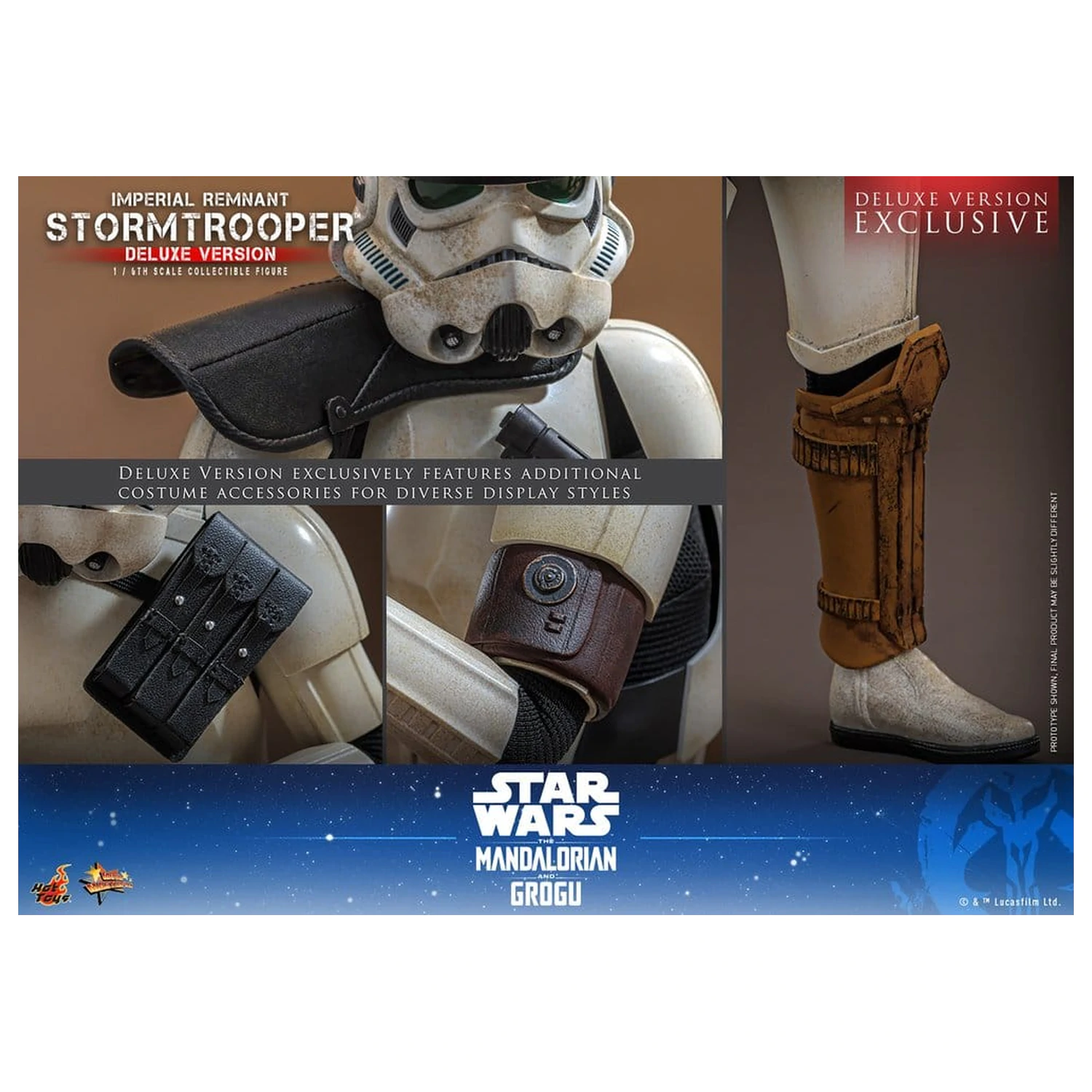 Star Wars: The Mandalorian & Grogu Movie Masterpiece 1/6 Imperial Remnant Stormtrooper (Deluxe Version) akciófigura 30 cm termékfotó
