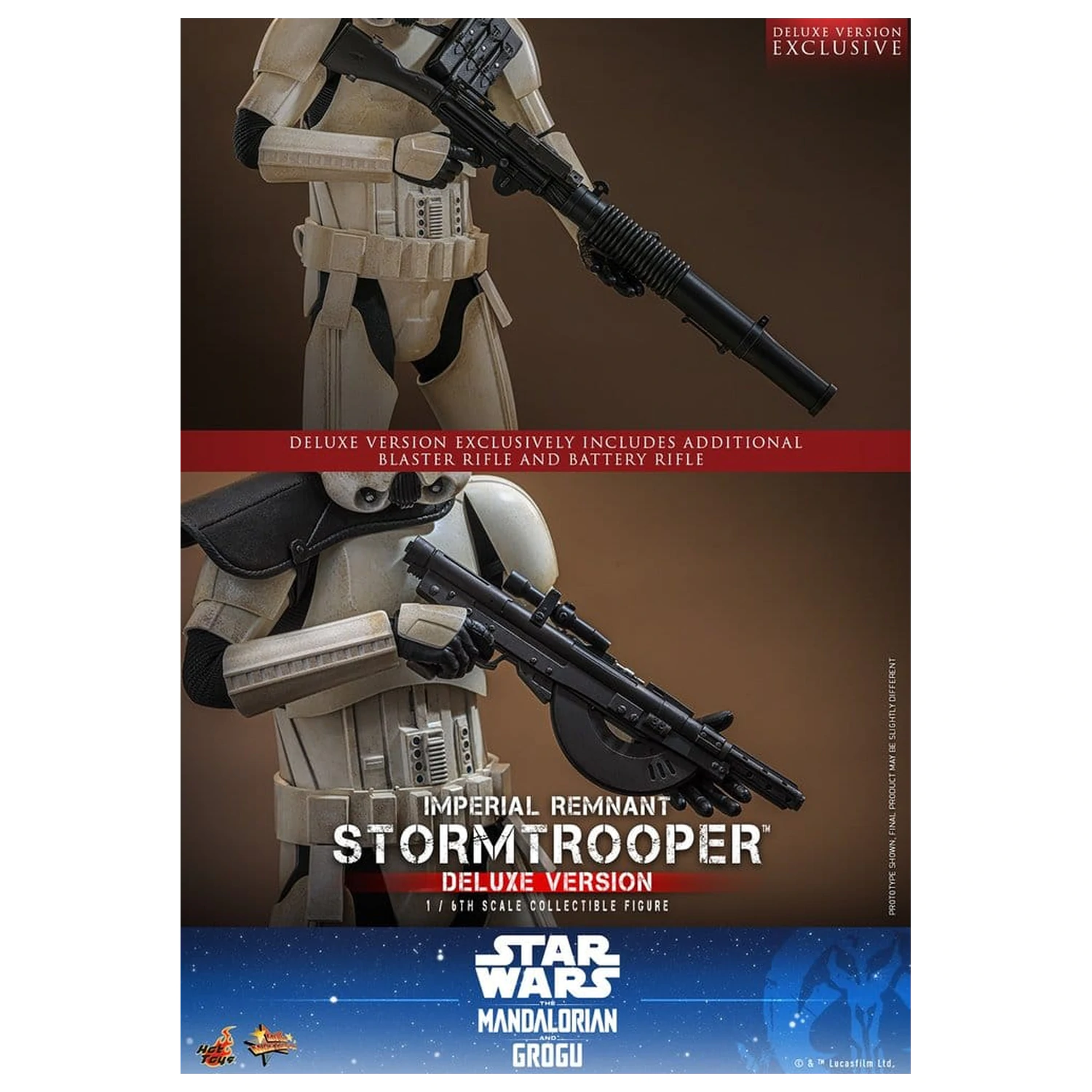 Star Wars: The Mandalorian & Grogu Movie Masterpiece 1/6 Imperial Remnant Stormtrooper (Deluxe Version) akciófigura 30 cm termékfotó