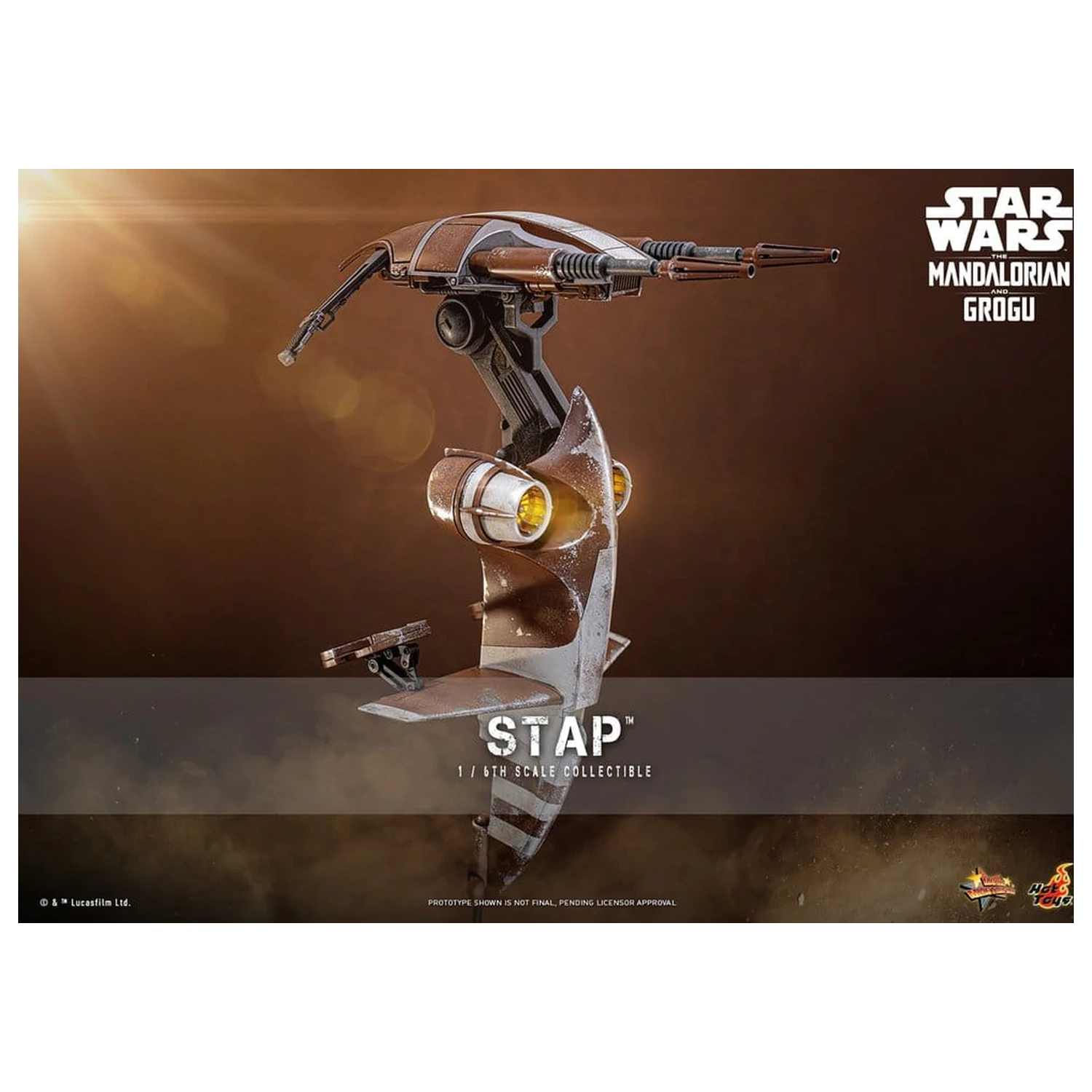 Star Wars: The Mandalorian & Grogu Movie Masterpiece 1/6 STAP figura kiegészítő 32 cm termékfotó