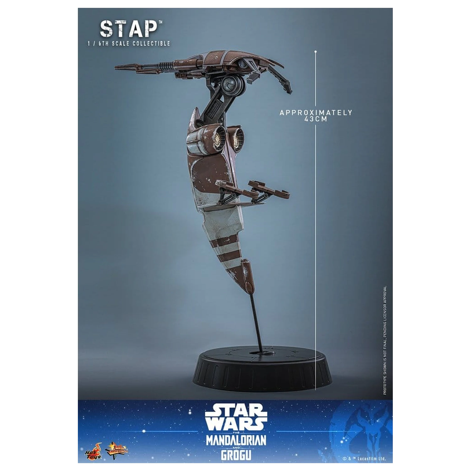 Star Wars: The Mandalorian & Grogu Movie Masterpiece 1/6 STAP figura kiegészítő 32 cm termékfotó