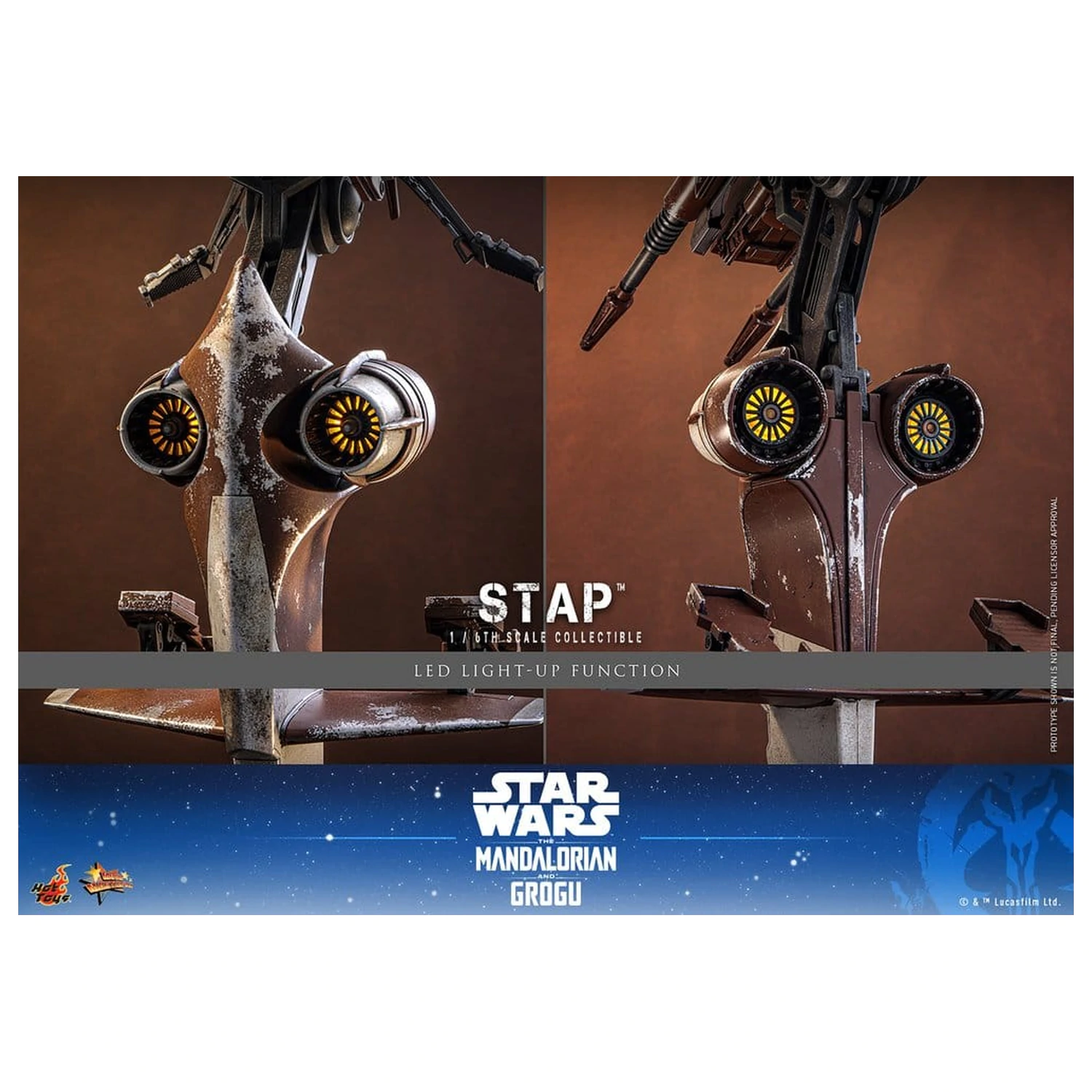 Star Wars: The Mandalorian & Grogu Movie Masterpiece 1/6 STAP figura kiegészítő 32 cm termékfotó