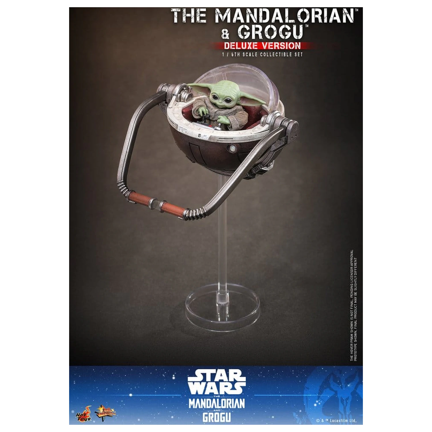 Star Wars: The Mandalorian & Grogu Movie Masterpiece 1/6 The Mandalorian and Grogu (Deluxe Version) akciófigura 31 cm termékfotó