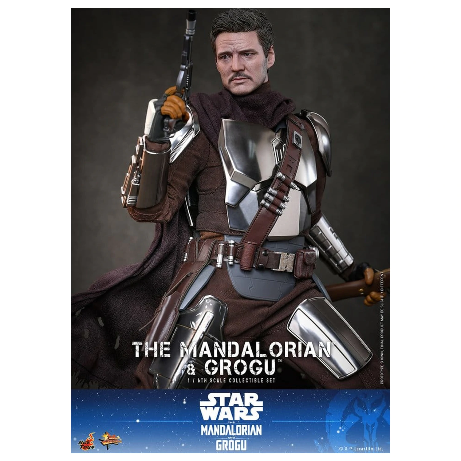 Star Wars: The Mandalorian & Grogu Movie Masterpiece akciófigura 1/6 The Mandalorian and Grogu 31 cm termékfotó