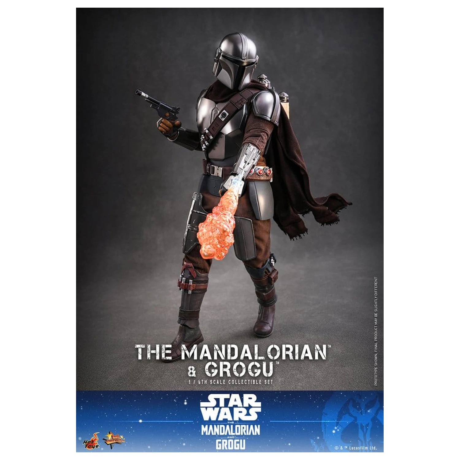 Star Wars: The Mandalorian & Grogu Movie Masterpiece akciófigura 1/6 The Mandalorian and Grogu 31 cm termékfotó
