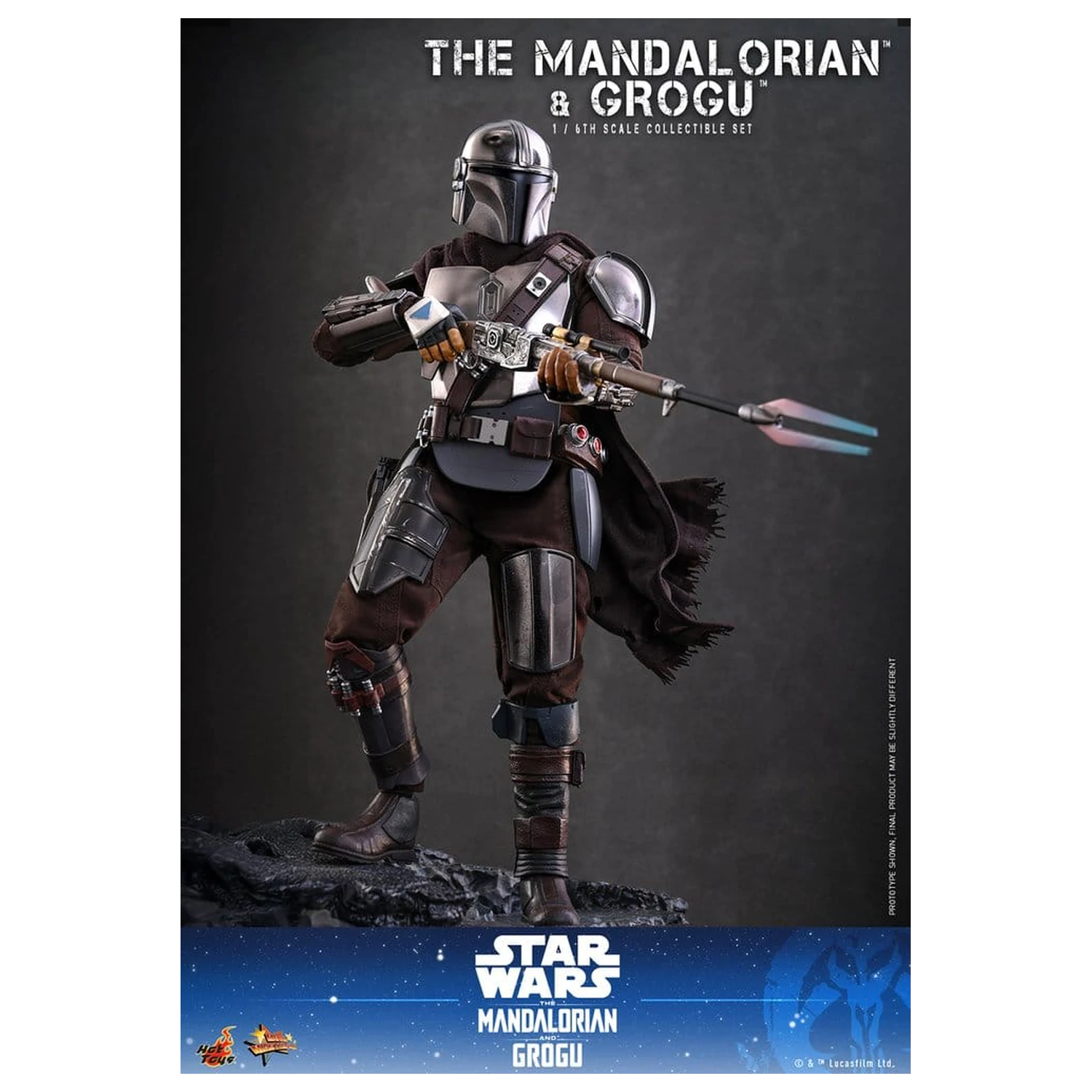 Star Wars: The Mandalorian & Grogu Movie Masterpiece akciófigura 1/6 The Mandalorian and Grogu 31 cm termékfotó