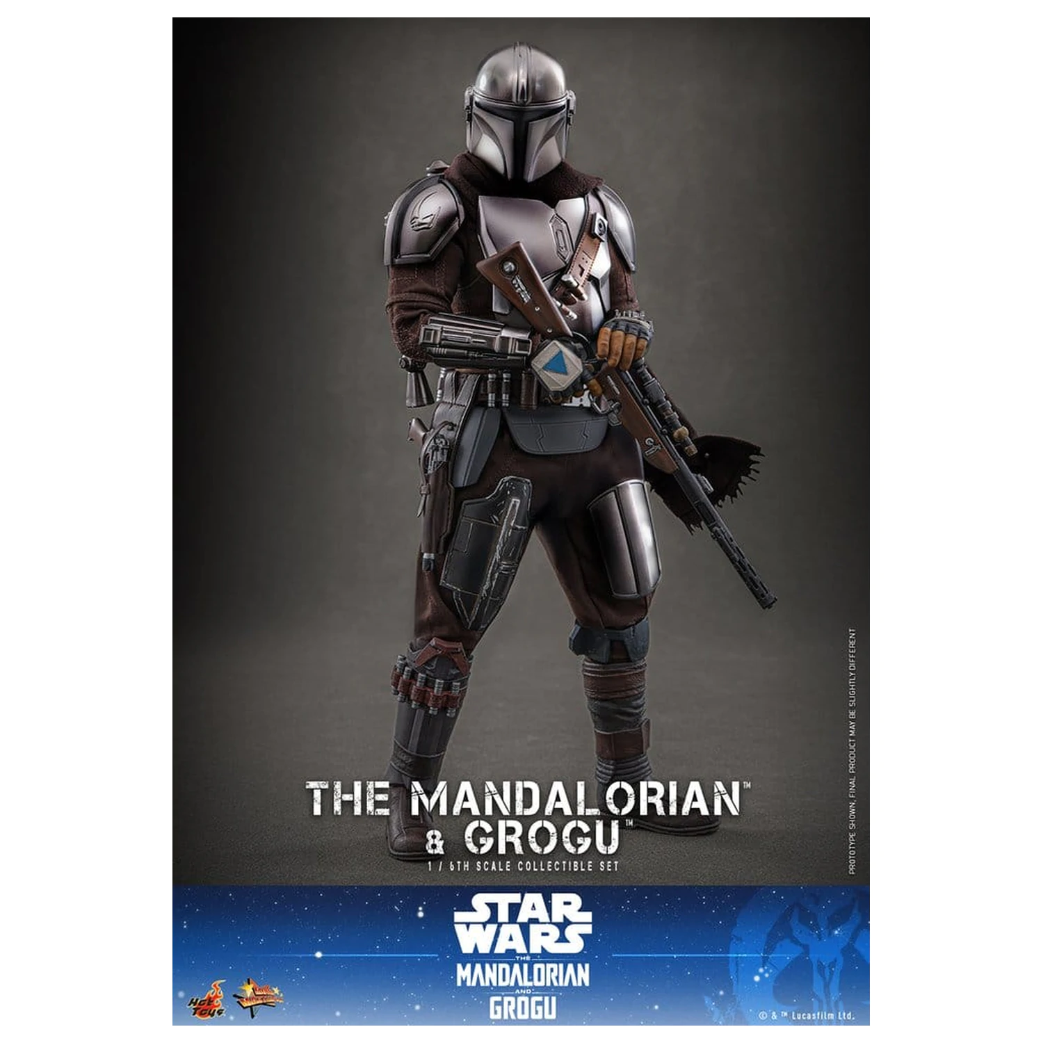 Star Wars: The Mandalorian & Grogu Movie Masterpiece akciófigura 1/6 The Mandalorian and Grogu 31 cm termékfotó