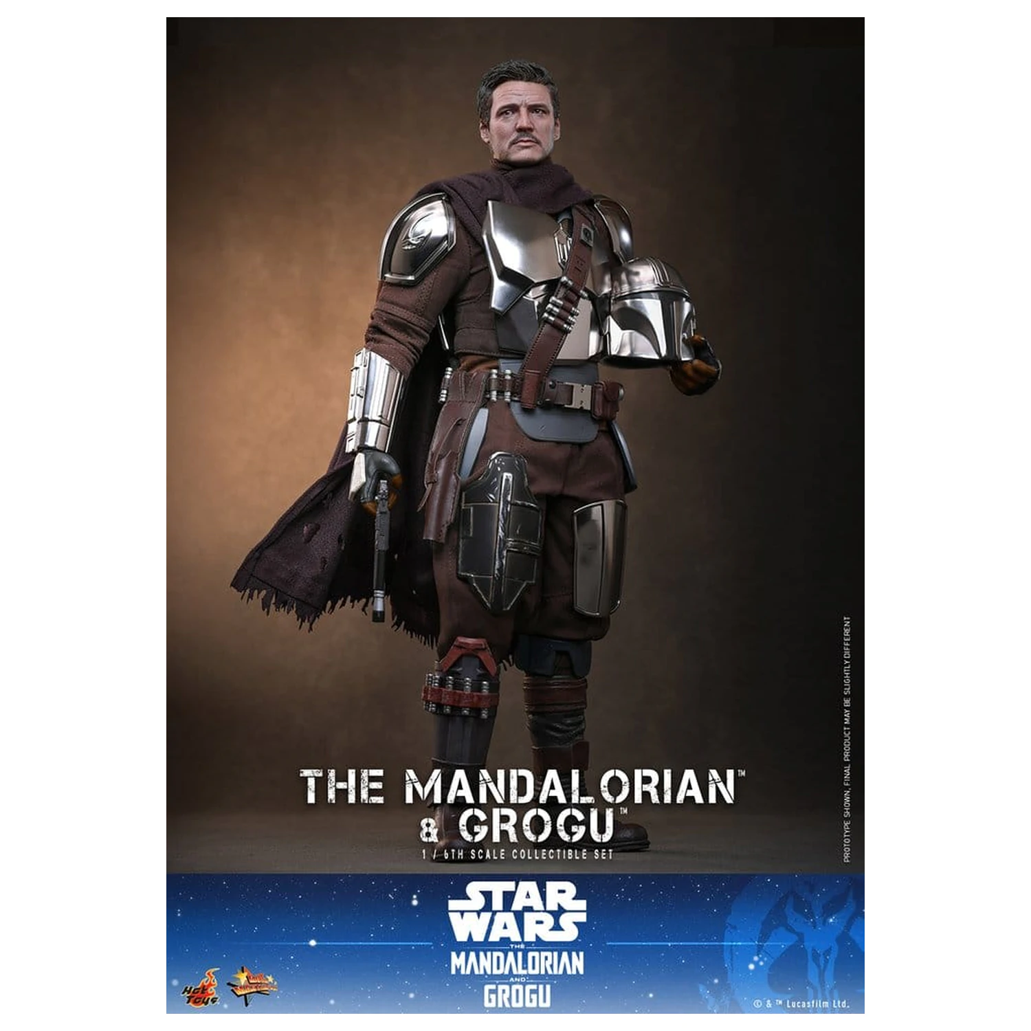 Star Wars: The Mandalorian & Grogu Movie Masterpiece akciófigura 1/6 The Mandalorian and Grogu 31 cm termékfotó