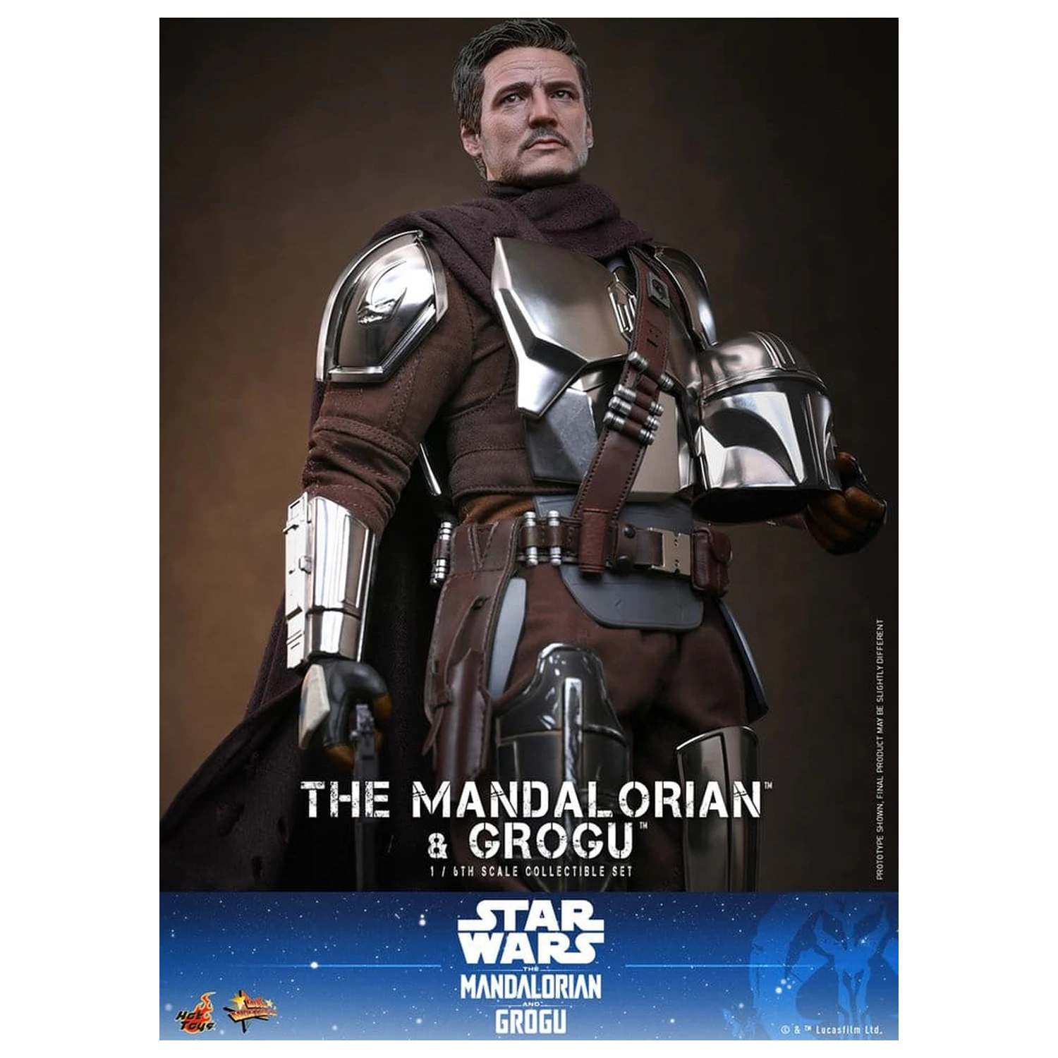 Star Wars: The Mandalorian & Grogu Movie Masterpiece akciófigura 1/6 The Mandalorian and Grogu 31 cm termékfotó