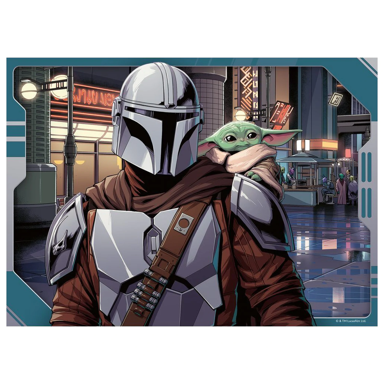 Star Wars The Mandalorian & Grogu puzzle 4x100db-os termékfotó