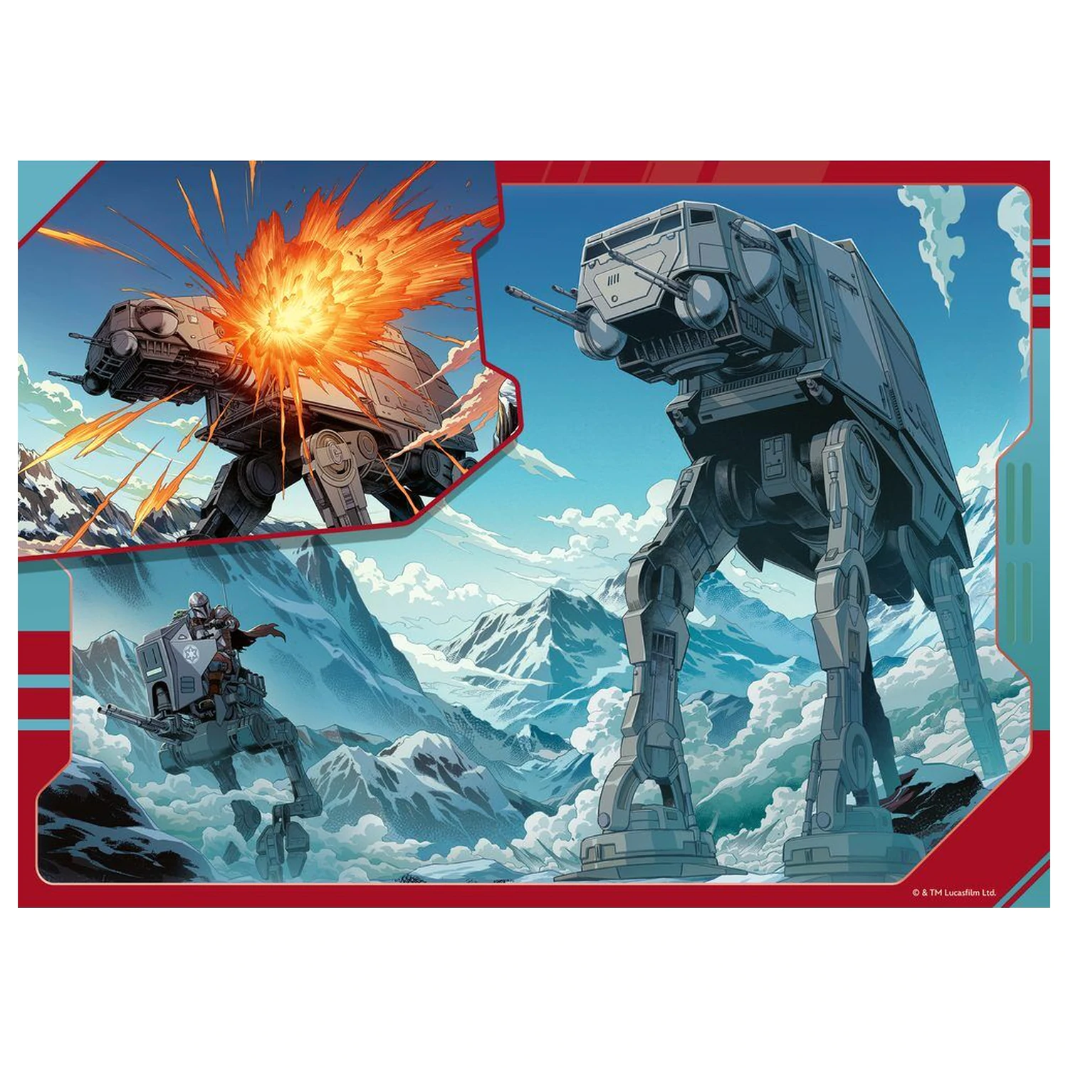 Star Wars The Mandalorian & Grogu puzzle 4x100db-os termékfotó