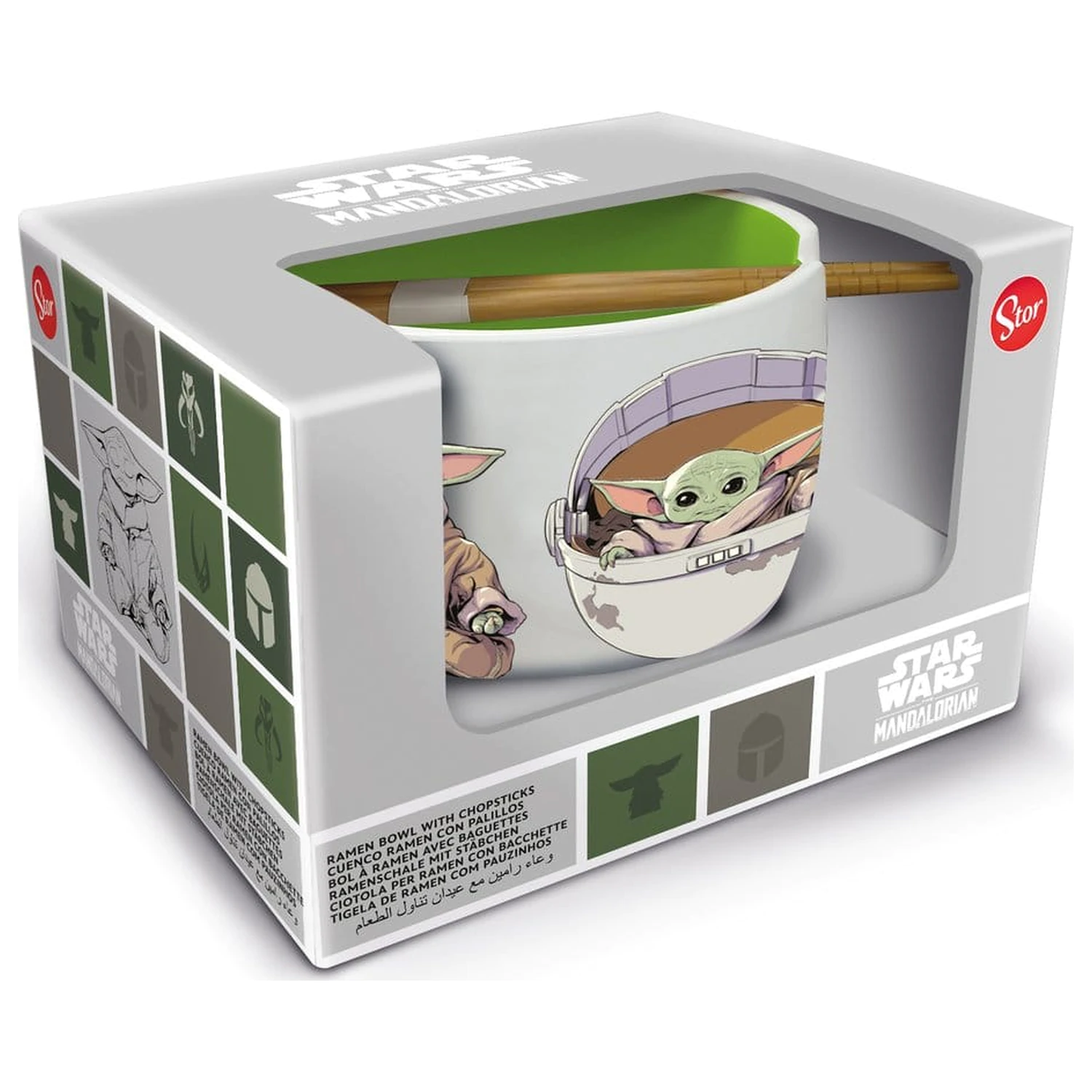 Star Wars: The Mandalorian Grogu Ramen tál és evőpálcika  termékfotó