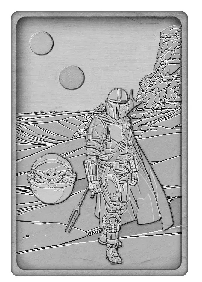 Star Wars: The Mandalorian Iconic Scene Collection Ingot The Mandalorian Limitált kiadás termékfotó
