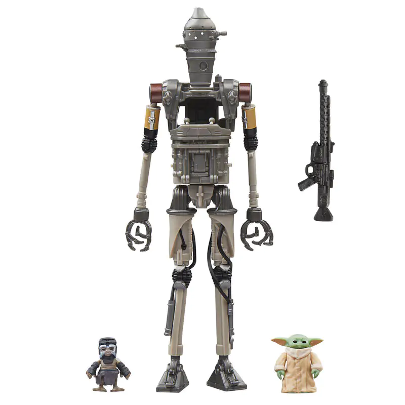 Star Wars The Mandalorian IG-12 Grogu & Anzellan figura 9,5cm termékfotó