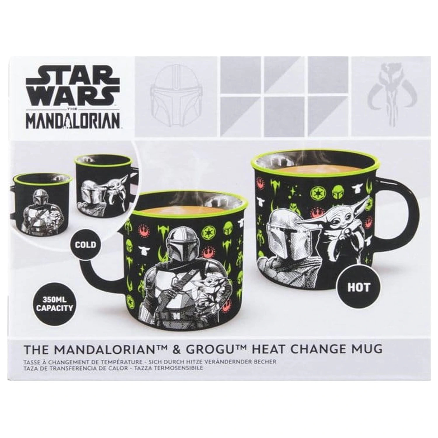 Star Wars: The Mandalorian Mandalorian and Grogu hőre változó bögre termékfotó