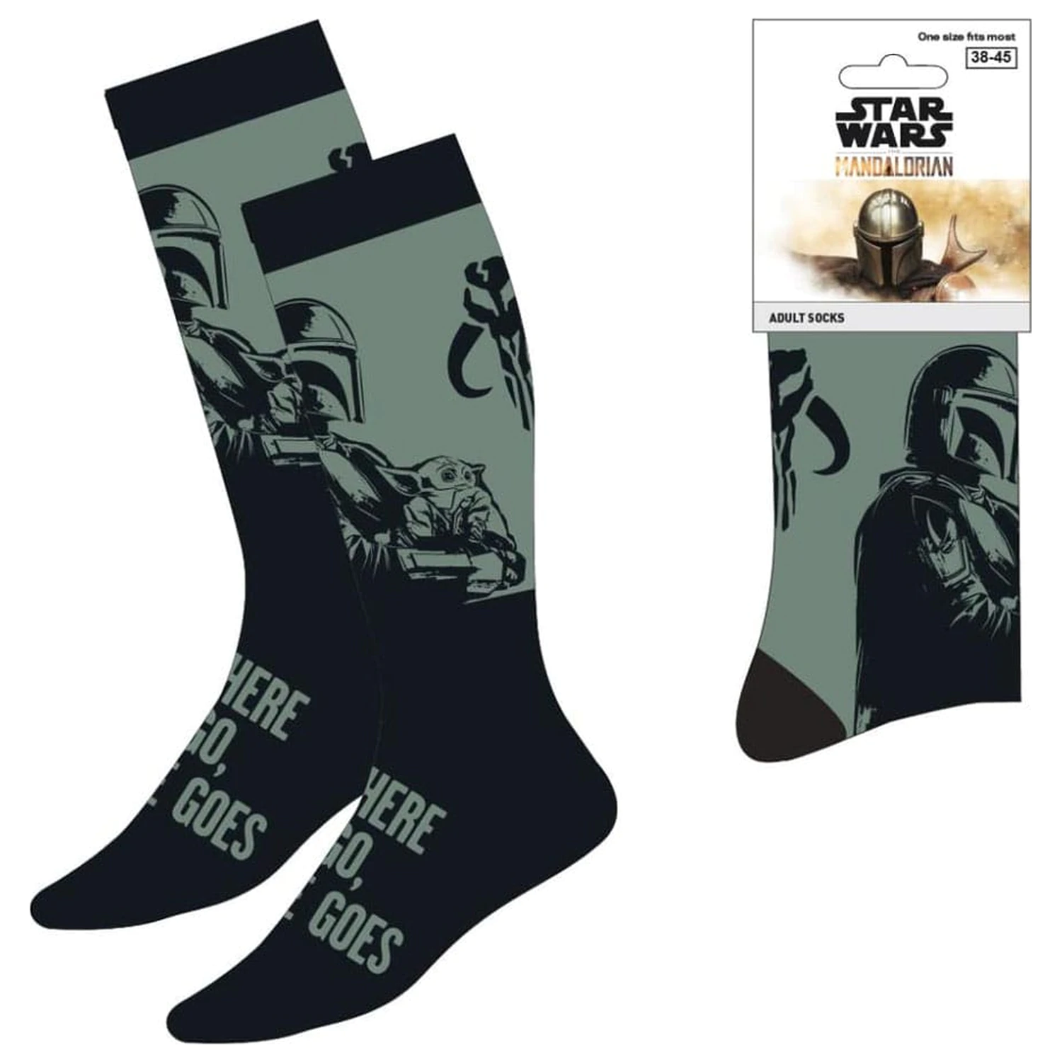 Star Wars: The Mandalorian Mandalorian & Grogu zokni 38-45  termékfotó