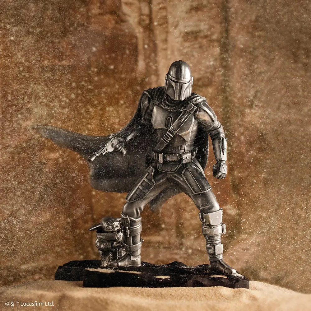 Star Wars The Mandalorian Pewter Collectible Mandalorian Limitált kiadás szobor figura 20 cm termékfotó
