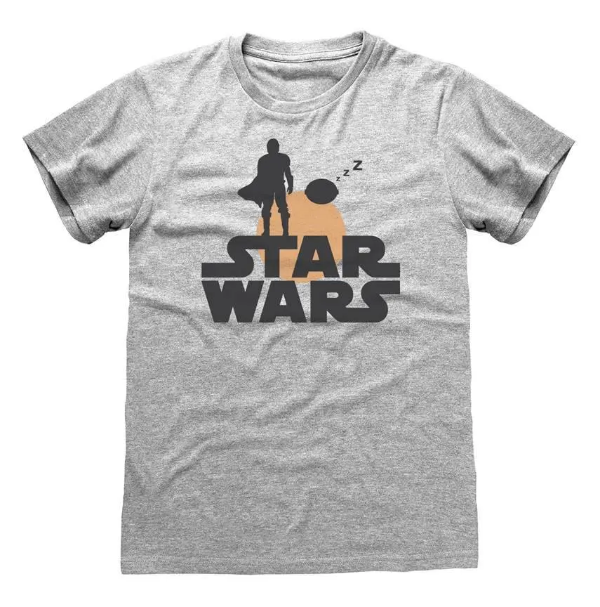 Star Wars The Mandalorian Silhouette póló termékfotó
