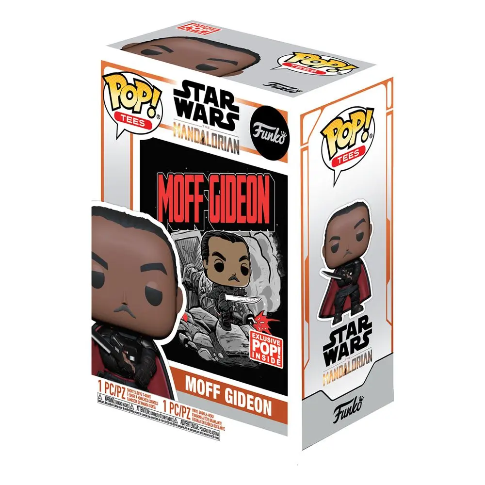 Star Wars The Mandalorian POP! &amp; Tee Box Moff Gideon figura és póló csomag termékfotó