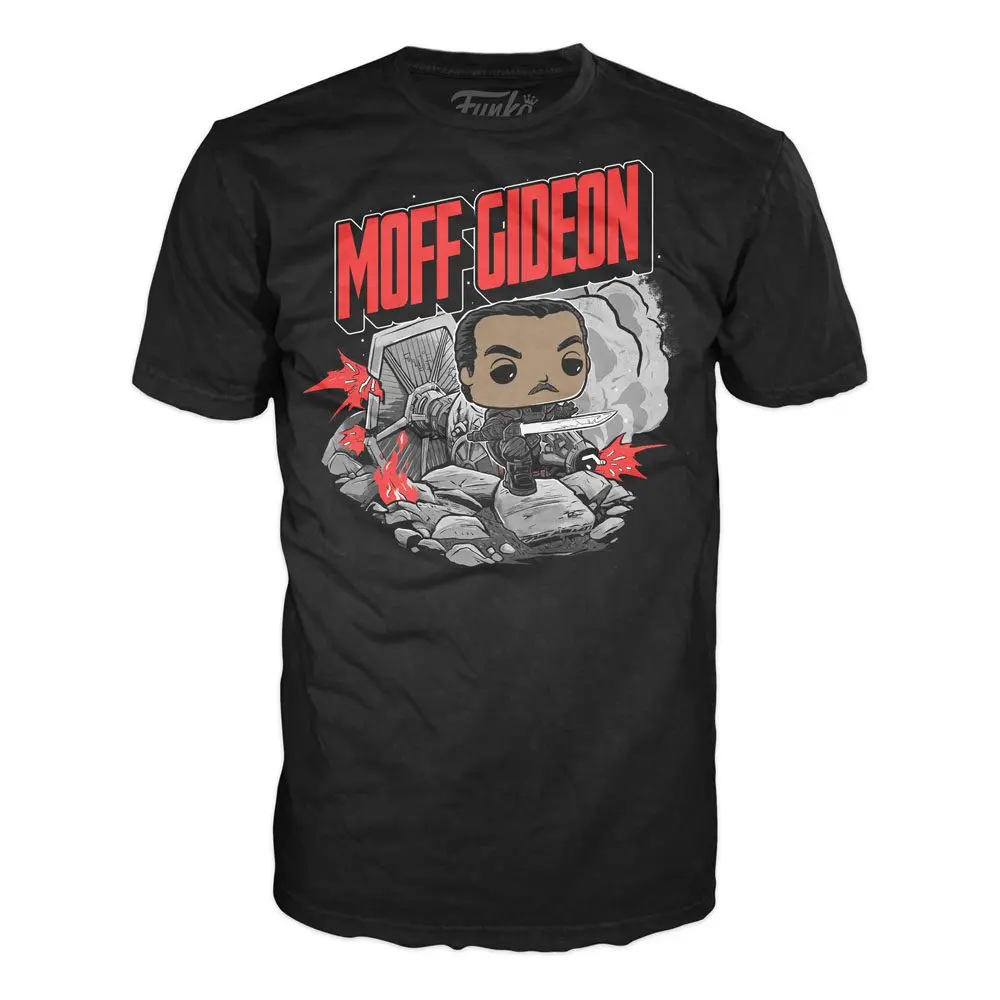 Star Wars The Mandalorian POP! &amp; Tee Box Moff Gideon figura és póló csomag termékfotó