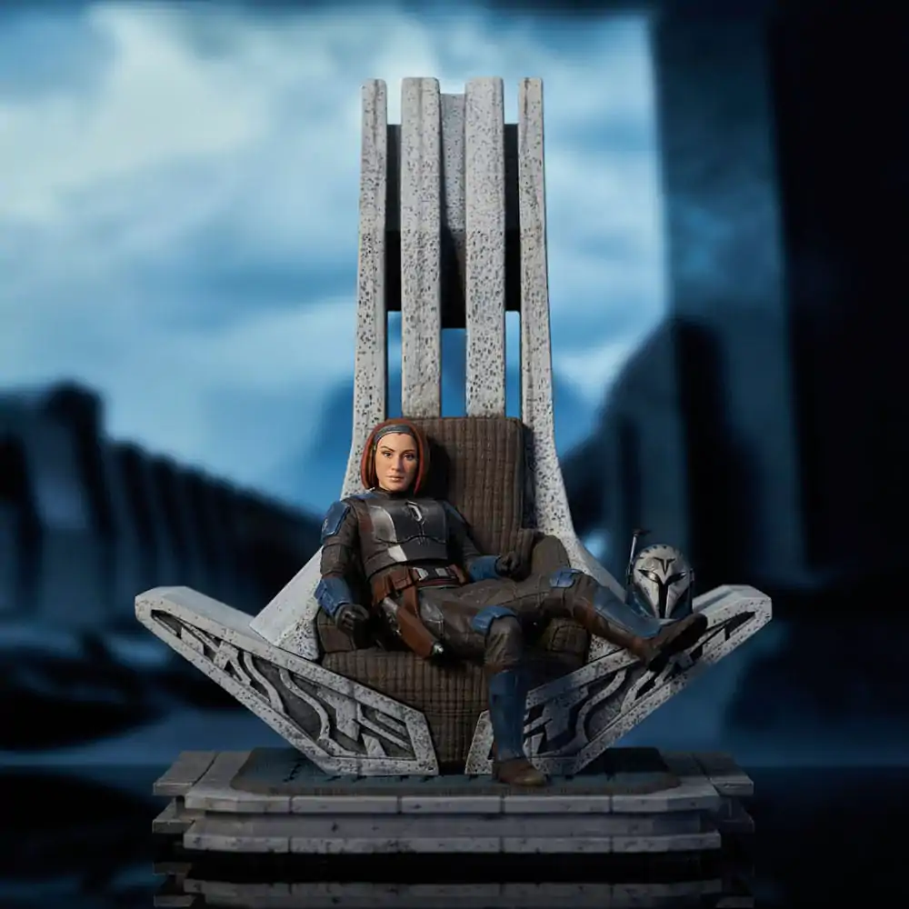 Star Wars: The Mandalorian Premier Collection 1/7 Bo-Katan Kryze on Throne szobor figura 35 cm termékfotó