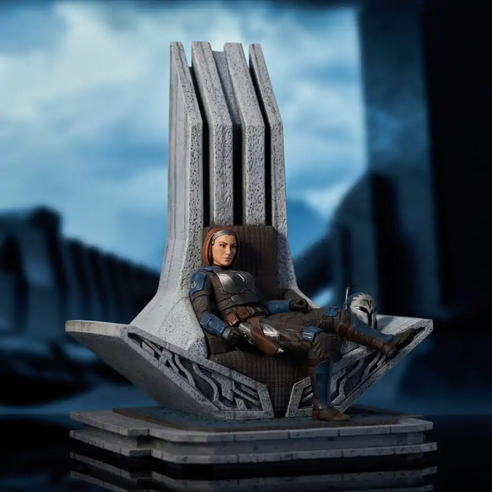 Star Wars: The Mandalorian Premier Collection 1/7 Bo-Katan Kryze on Throne szobor figura 35 cm termékfotó