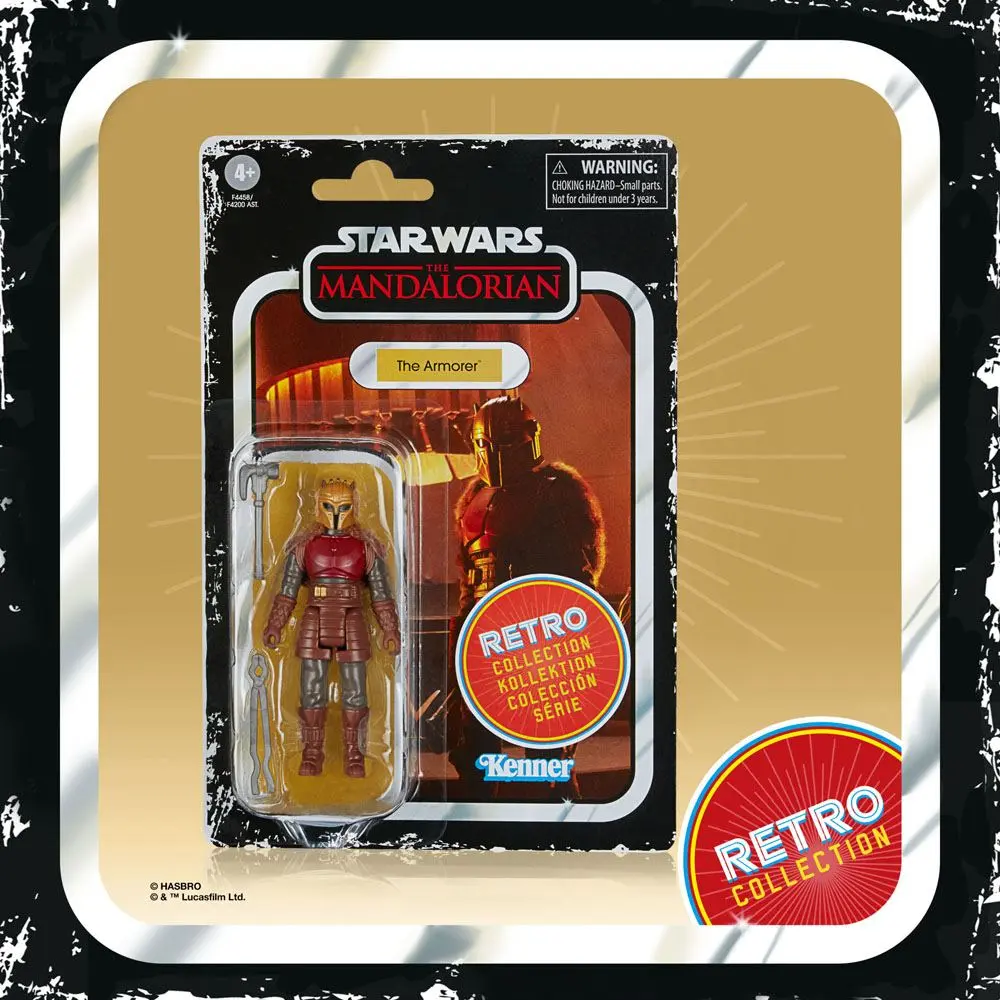 Star Wars The Mandalorian Retro Collection 2022 The Armorer akciófigura 10 cm termékfotó