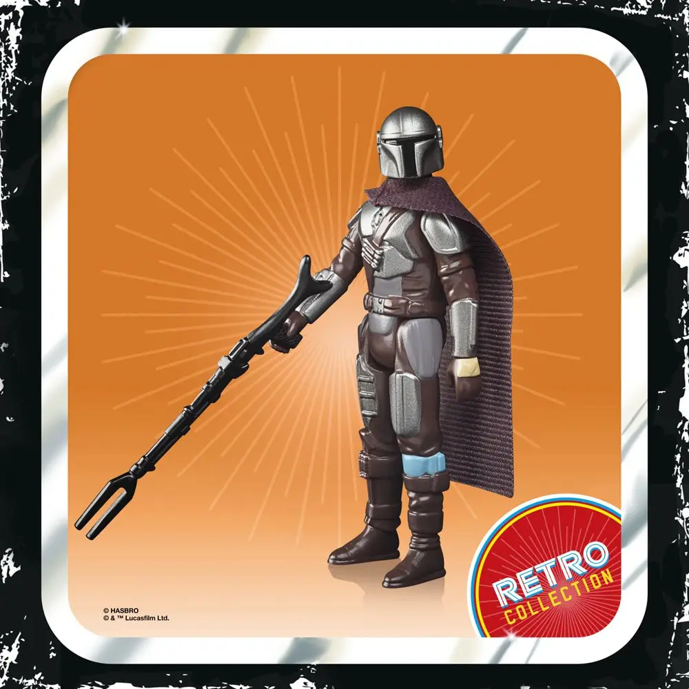 Star Wars The Mandalorian Retro Collection 2022 The Mandalorian (Beskar) akciófigura 10 cm termékfotó