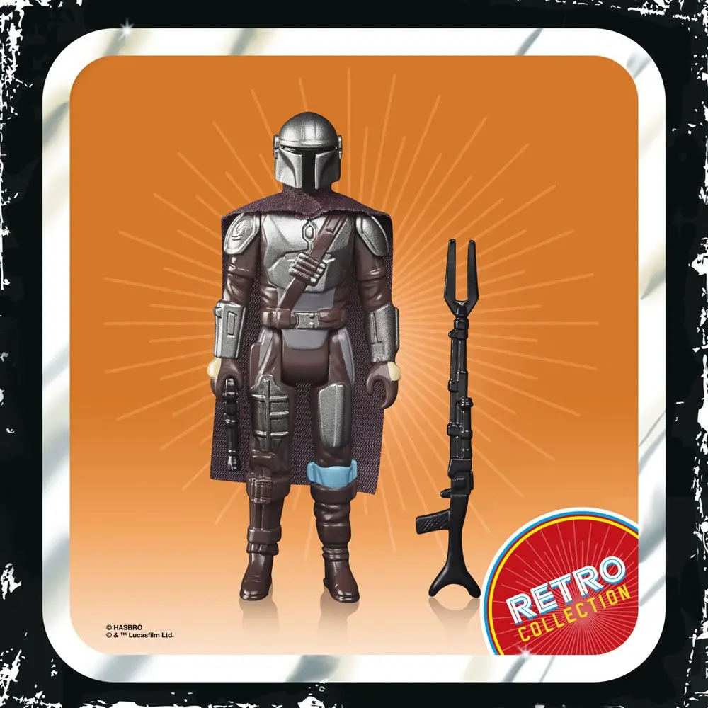 Star Wars The Mandalorian Retro Collection 2022 The Mandalorian (Beskar) akciófigura 10 cm termékfotó