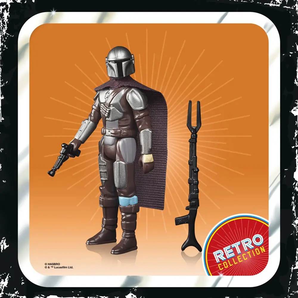 Star Wars The Mandalorian Retro Collection 2022 The Mandalorian (Beskar) akciófigura 10 cm termékfotó