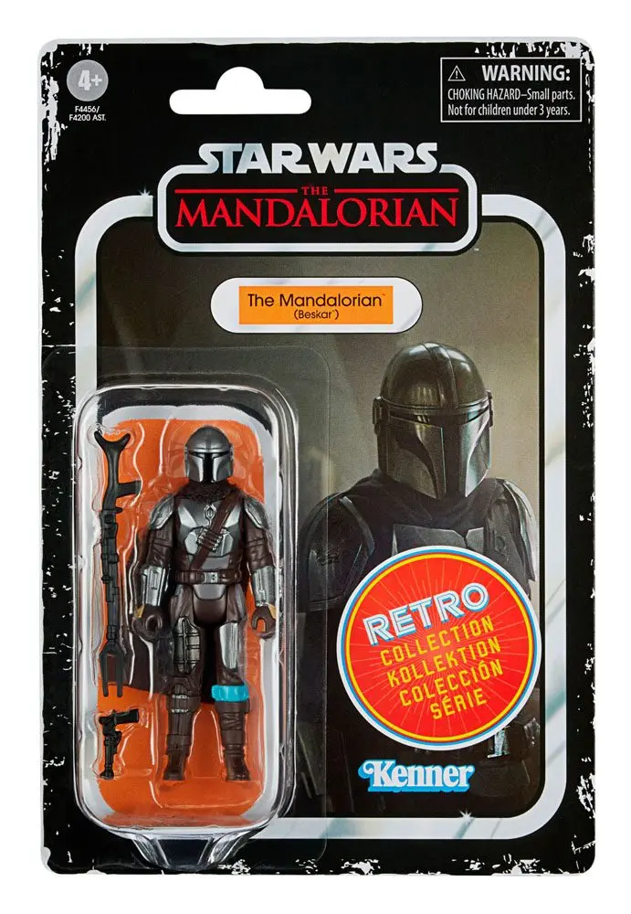 Star Wars The Mandalorian Retro Collection 2022 The Mandalorian (Beskar) akciófigura 10 cm termékfotó