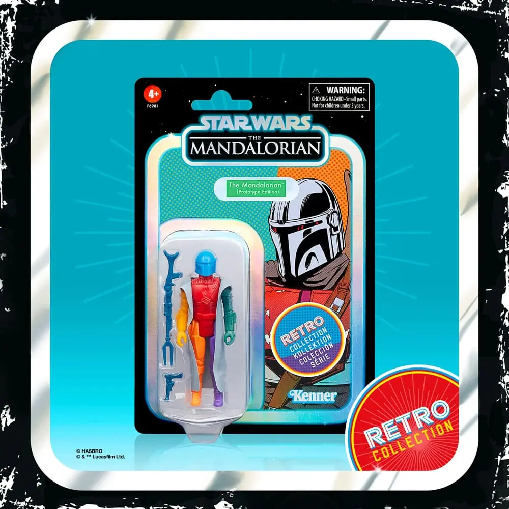 Star Wars: The Mandalorian Retro Collection The Mandalorian (Prototype Edition) akciófigura 10 cm termékfotó
