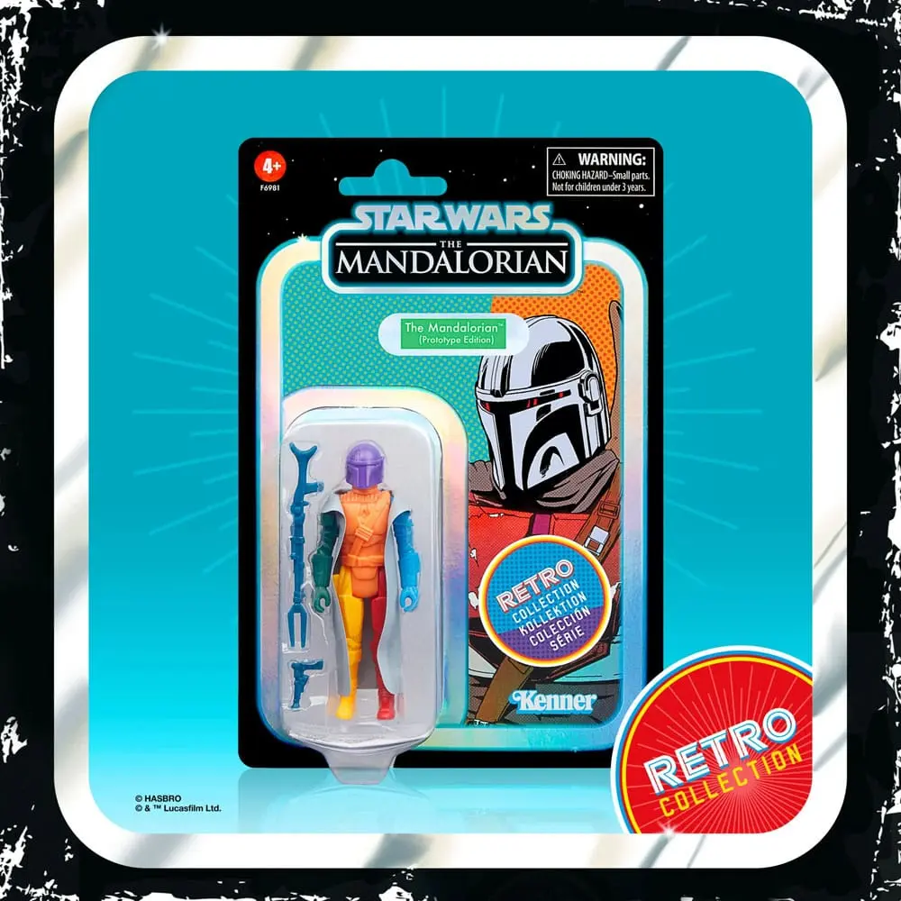 Star Wars: The Mandalorian Retro Collection The Mandalorian (Prototype Edition) akciófigura 10 cm termékfotó