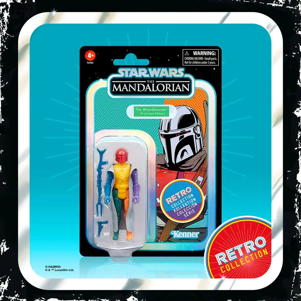 Star Wars: The Mandalorian Retro Collection The Mandalorian (Prototype Edition) akciófigura 10 cm termékfotó