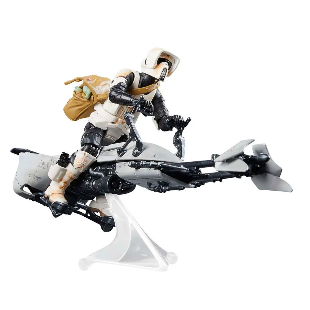 Star Wars the Mandalorian Speeder Bike Scout Trooper & Grogu figura 9cm termékfotó