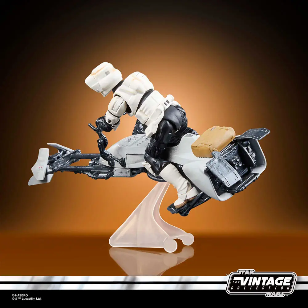 Star Wars the Mandalorian Speeder Bike Scout Trooper & Grogu figura 9cm termékfotó