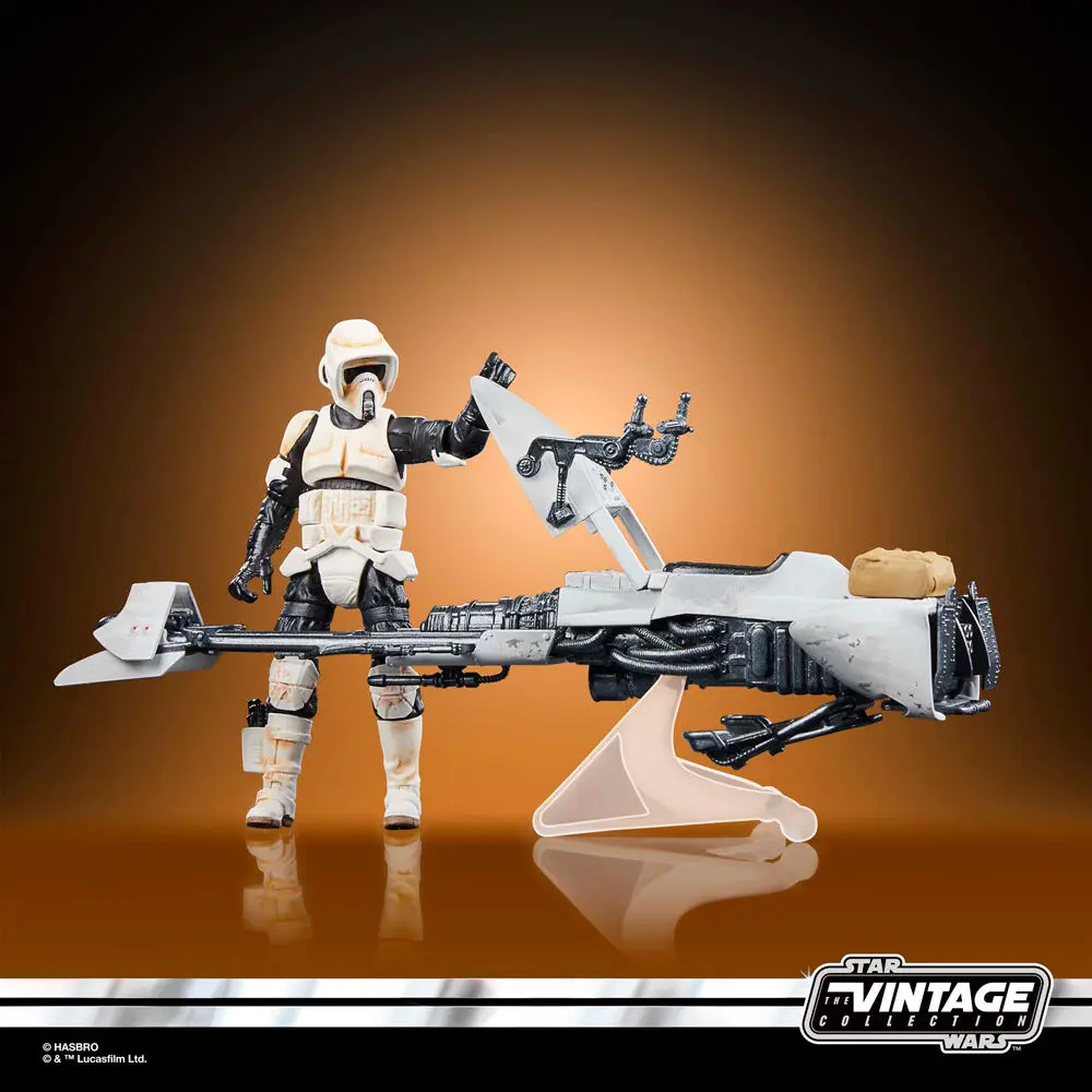 Star Wars the Mandalorian Speeder Bike Scout Trooper & Grogu figura 9cm termékfotó