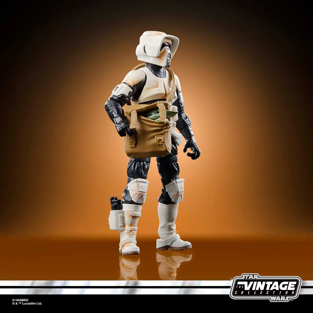 Star Wars the Mandalorian Speeder Bike Scout Trooper & Grogu figura 9cm termékfotó