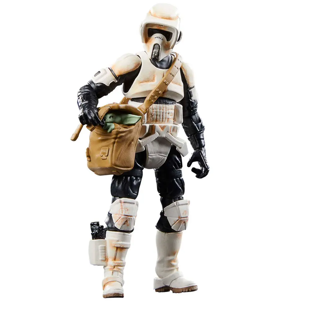 Star Wars the Mandalorian Speeder Bike Scout Trooper & Grogu figura 9cm termékfotó