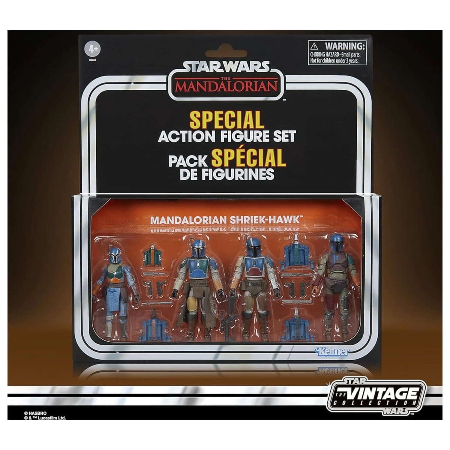 Star Wars The Mandalorian Vintage Collection Mandalorian Shriek-Hawk 4 db-os akciófigura csomag 10 cm termékfotó
