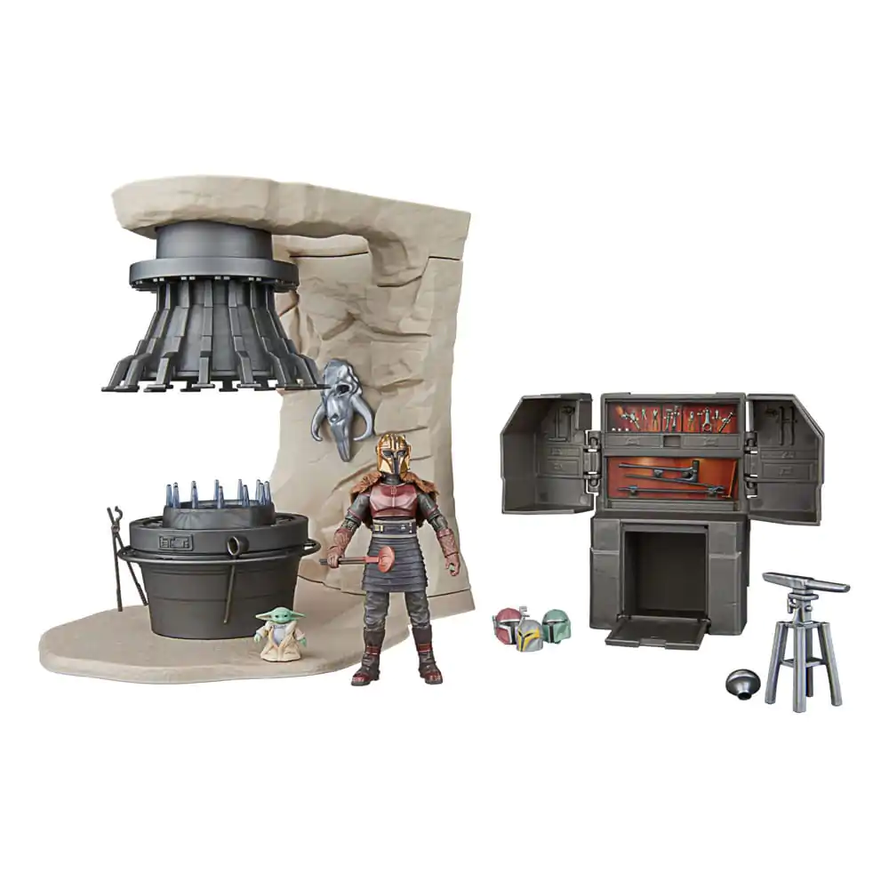 Star Wars The Mandalorian Vintage Collection The Armorer&#039;s Forge with The Armorer (Lakeside Covert World) termékfotó