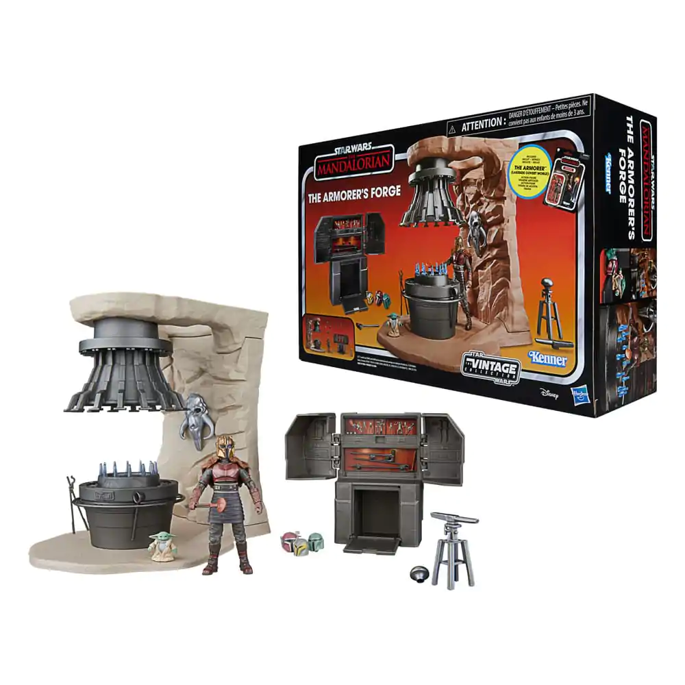 Star Wars The Mandalorian Vintage Collection The Armorer&#039;s Forge with The Armorer (Lakeside Covert World) termékfotó