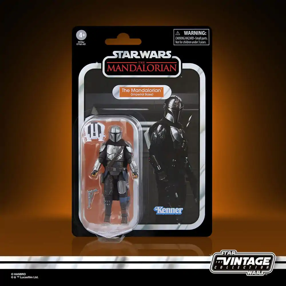 Star Wars: The Mandalorian Vintage Collection The Mandalorian (Imperial Base) akciófigura 10 cm termékfotó