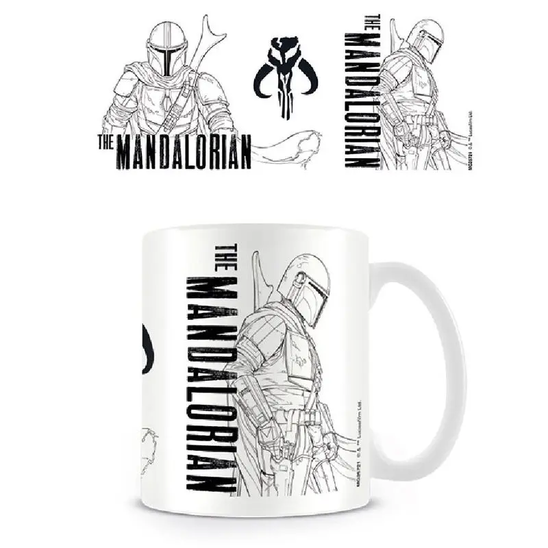 Star Wars The Mandalorian Vonal művészet bögre termékfotó