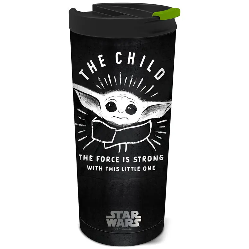 Star Wars The Mandalorian Yoda A gyermek rozsdamentes acél kávés pohár 425ml termékfotó