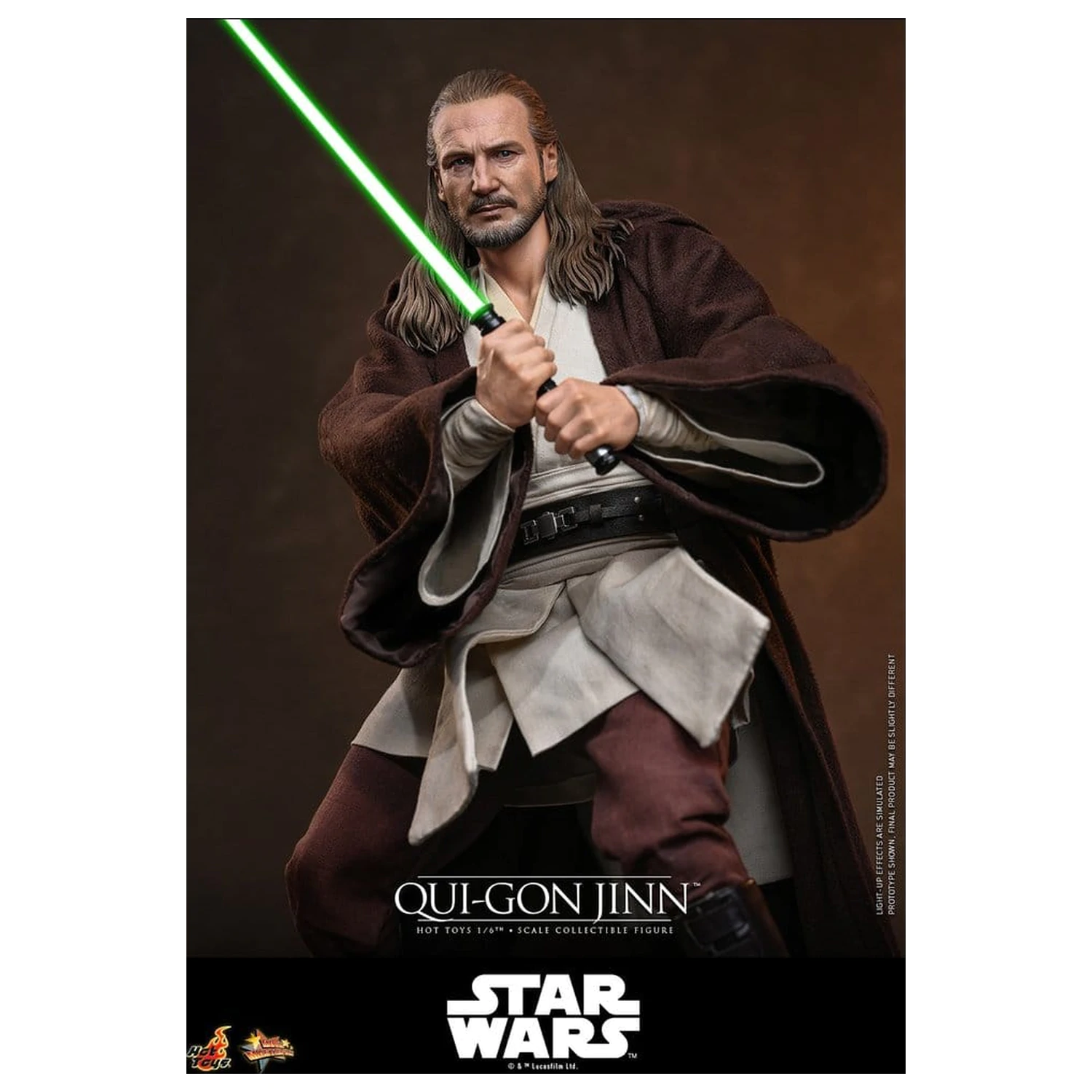 Star Wars: The Phantom Menace Movie Masterpiece 1/6 Qui-Gon Jinn (Artisan Edition) akciófigura 32 cm termékfotó
