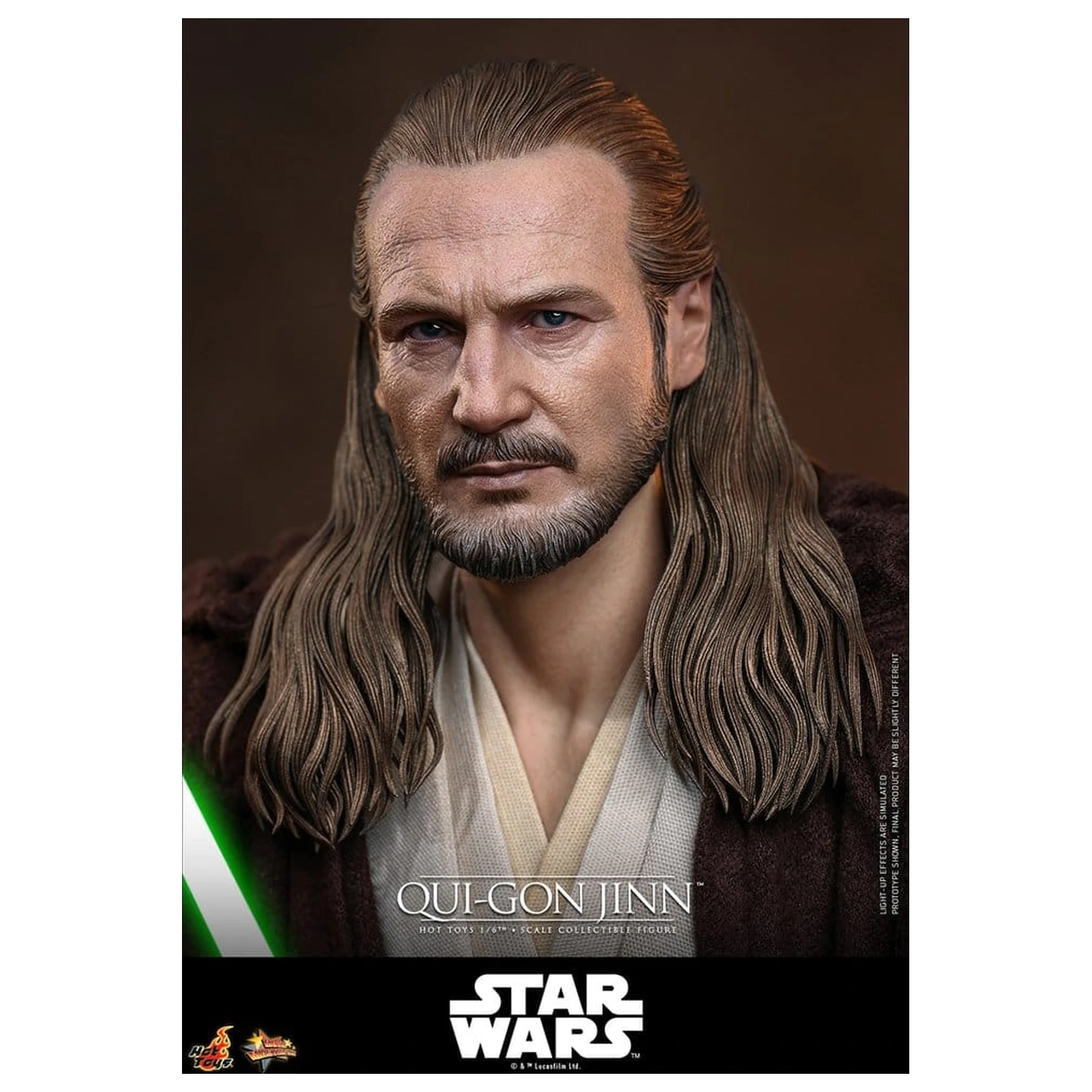 Star Wars: The Phantom Menace Movie Masterpiece 1/6 Qui-Gon Jinn (Artisan Edition) akciófigura 32 cm termékfotó