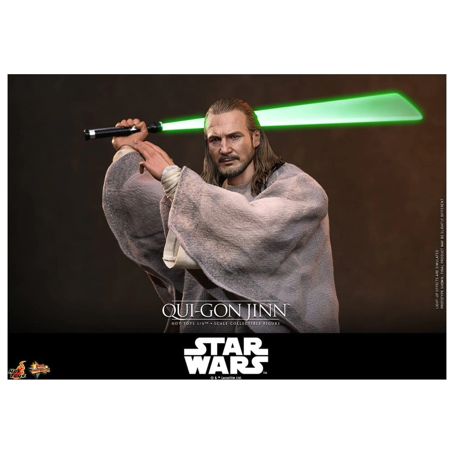 Star Wars: The Phantom Menace Movie Masterpiece 1/6 Qui-Gon Jinn (Artisan Edition) akciófigura 32 cm termékfotó
