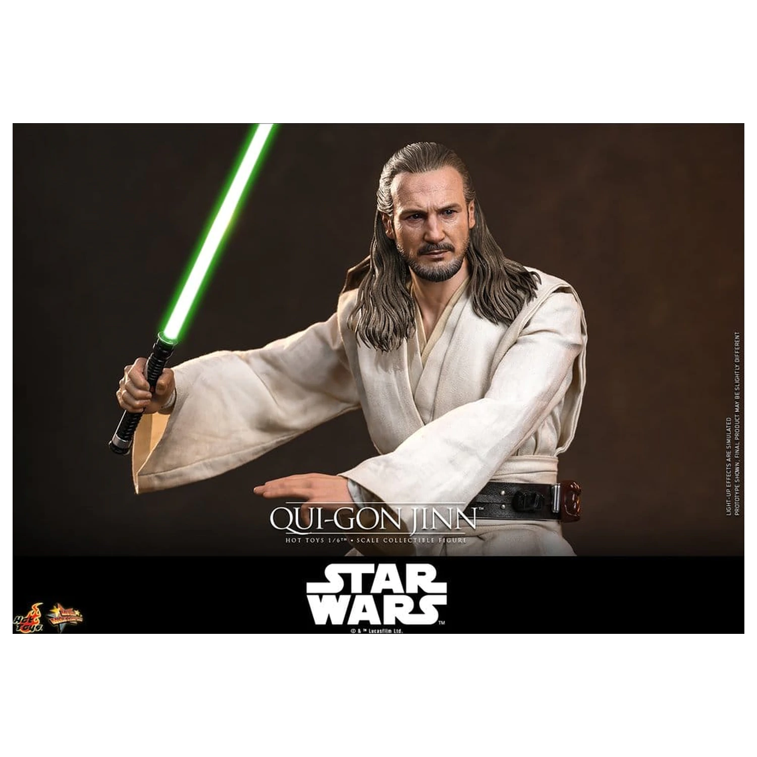 Star Wars: The Phantom Menace Movie Masterpiece 1/6 Qui-Gon Jinn (Artisan Edition) akciófigura 32 cm termékfotó