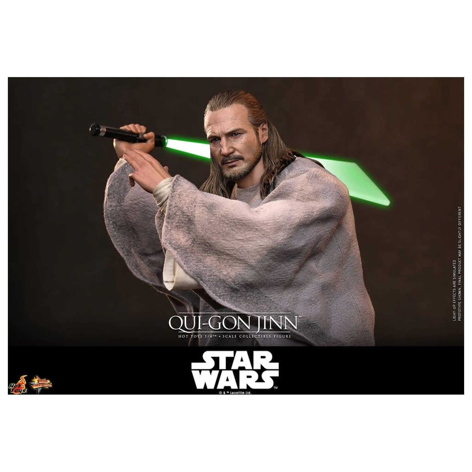 Star Wars: The Phantom Menace Movie Masterpiece 1/6 Qui-Gon Jinn (Artisan Edition) akciófigura 32 cm termékfotó