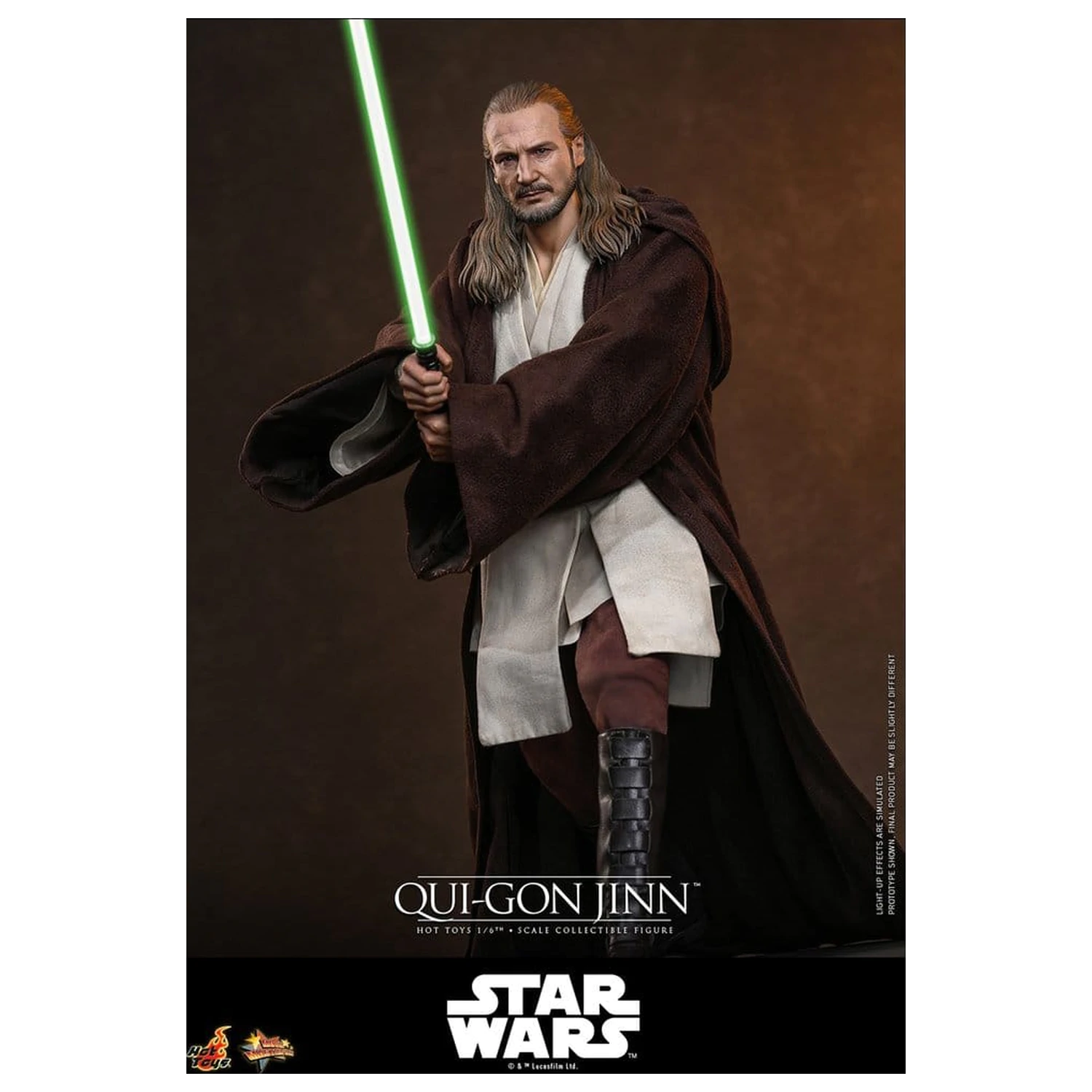 Star Wars: The Phantom Menace Movie Masterpiece 1/6 Qui-Gon Jinn (Artisan Edition) akciófigura 32 cm termékfotó